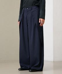 INVERTED PLEATS WIDE SLACKS/インバーテッドプリーツワイドスラックス
