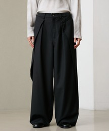 INVERTED PLEATS WIDE SLACKS/インバーテッドプリーツワイドスラックス