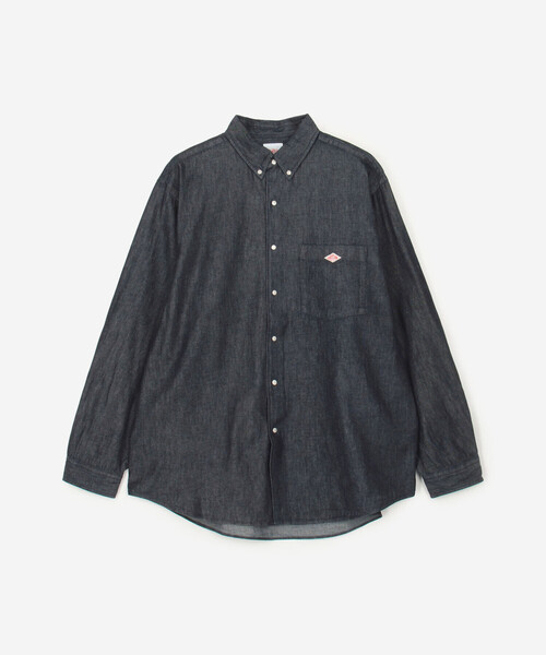 DANTON(ダントン)の「DANTON | ダンガリー ボタンダウンシャツ MEN(シャツ/ブラウス・メンズ・ダークインディゴブルー・40/38/42)」の2枚目の写真