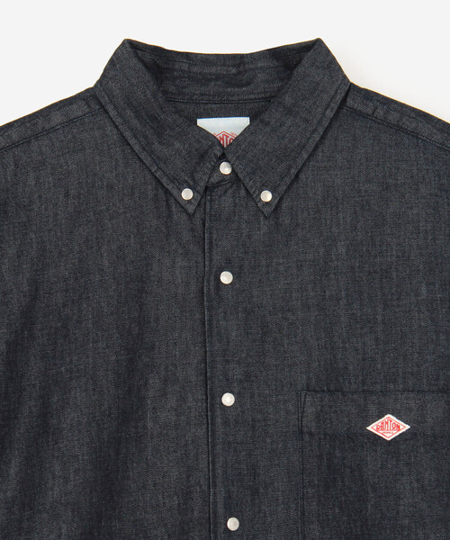 DANTON(ダントン)の「DANTON | ダンガリー ボタンダウンシャツ MEN(シャツ/ブラウス・メンズ・ダークインディゴブルー・40/38/42)」の4枚目の写真
