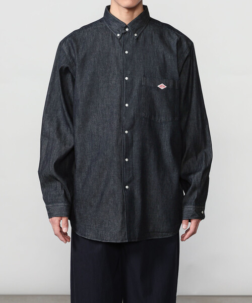 DANTON(ダントン)の「DANTON | ダンガリー ボタンダウンシャツ MEN(シャツ/ブラウス・メンズ・ダークインディゴブルー・40/38/42)」の9枚目の写真