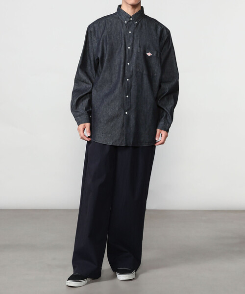 DANTON(ダントン)の「DANTON | ダンガリー ボタンダウンシャツ MEN(シャツ/ブラウス・メンズ・ダークインディゴブルー・40/38/42)」の12枚目の写真