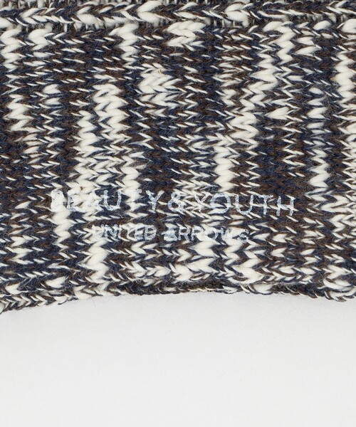 BEAUTY&YOUTH UNITED ARROWS（ビューティーアンドユースユナイテッドアローズ）の「ビッグ スラブ ソックス（ソックス/靴下・メンズ・レッド/ネイビー/ホワイト・FREE）」の5枚目の写真