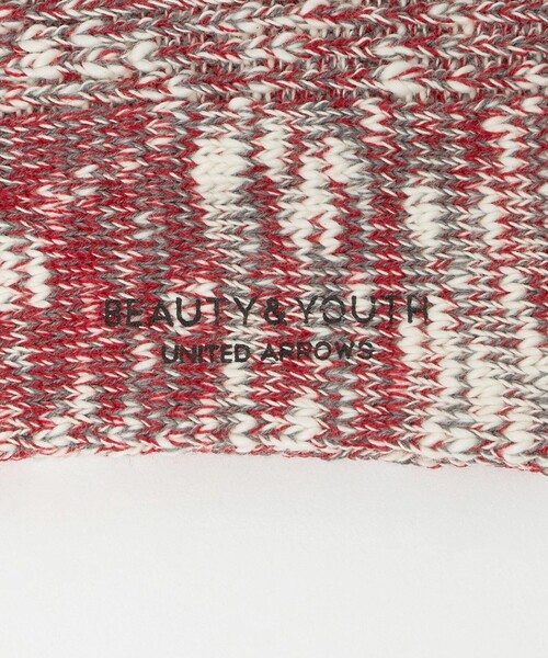 BEAUTY&YOUTH UNITED ARROWS（ビューティーアンドユースユナイテッドアローズ）の「ビッグ スラブ ソックス（ソックス/靴下・メンズ・レッド/ネイビー/ホワイト・FREE）」の9枚目の写真