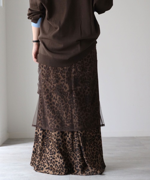 model：164cm. 着用サイズ：FREE, チュール無地