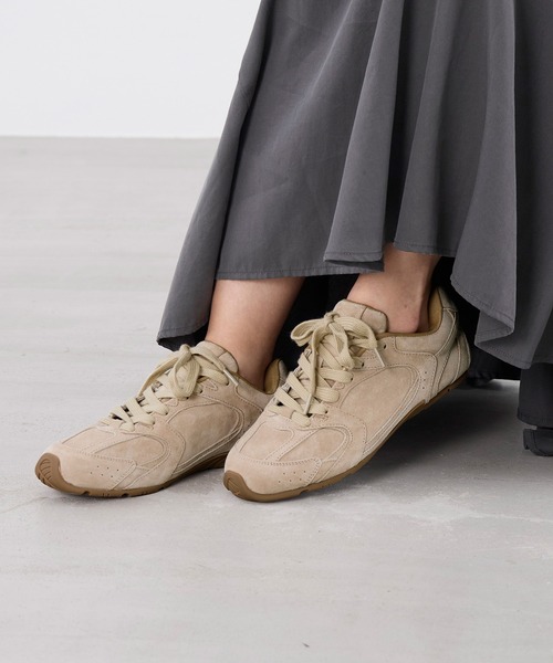 MOHI(モヒ)の「【MOHI】スニーカー-Leather Sneakers(スニーカー・レディース・ベージュ・38/37)」の4枚目の写真