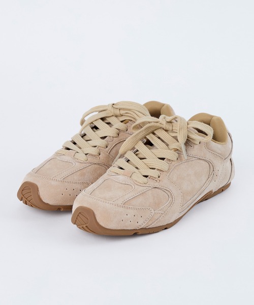 MOHI(モヒ)の「【MOHI】スニーカー-Leather Sneakers(スニーカー・レディース・ベージュ・38/37)」の9枚目の写真