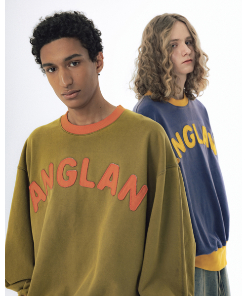 ANGLAN（アングラン）の「Applique Washed Sweat Shirt - Khaki（スウェット・メンズ・その他・2/1）」の7枚目の写真