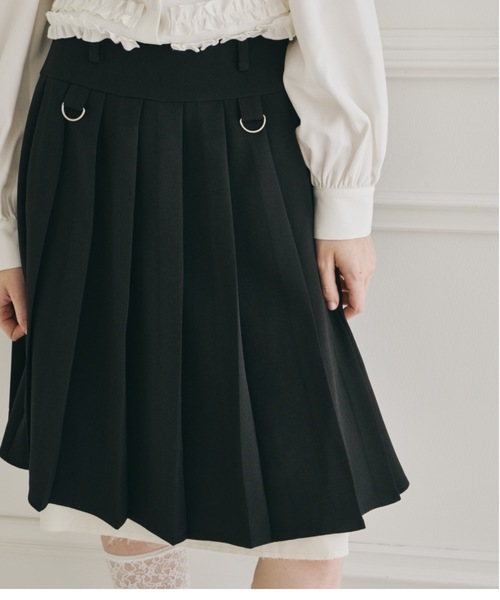 idem(イデム)の「layered medium pleats skirt / レイヤード風ミディアムスカート(スカート・レディース・モカ/ベージュ/グレー/グリーン/ブラック・FREE)」の21枚目の写真
