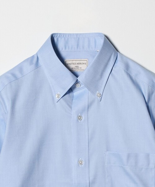 UNITED ARROWS(ユナイテッドアローズ)の「イージーケア AG ロイヤルオックス ボタンダウン シャツ 抗菌防臭(シャツ/ブラウス・メンズ・ホワイト/ライトブルー・37cm/40cm/38cm/42cm/39cm/41cm)」の9枚目の写真