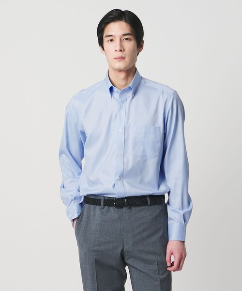 UNITED ARROWS(ユナイテッドアローズ)の「イージーケア AG ロイヤルオックス ボタンダウン シャツ 抗菌防臭(シャツ/ブラウス・メンズ・ホワイト/ライトブルー・37cm/40cm/38cm/42cm/39cm/41cm)」の18枚目の写真