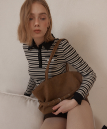 MELLOW REVERSIBLE BELT TOTE BAG_SUEDE BROWN