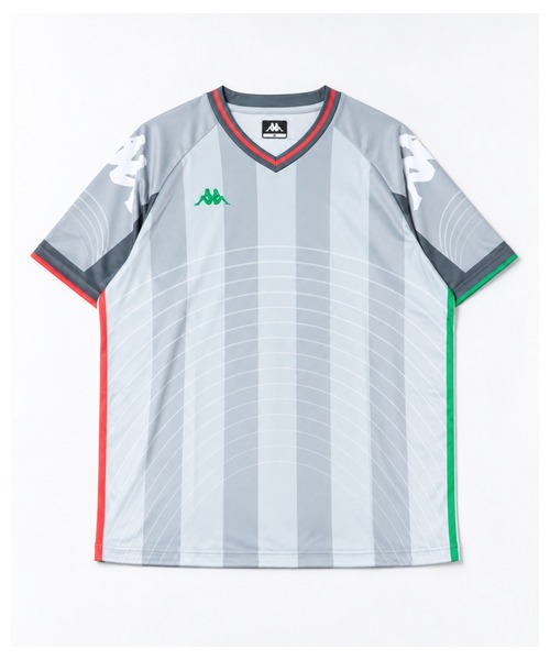 Kappa(カッパ)の「半袖プラクティスシャツ (配色ライン×オミニロゴ)(その他トップス・メンズ・ブラック/ブルー/ライトグレー・X-LARGE/MEDIUM/LARGE)」の2枚目の写真