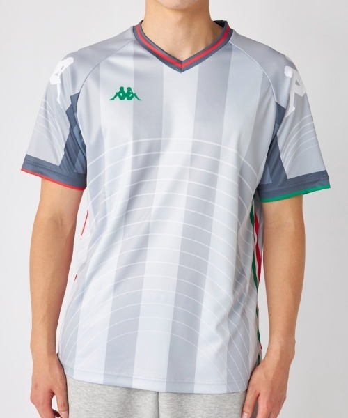 Kappa(カッパ)の「半袖プラクティスシャツ (配色ライン×オミニロゴ)(その他トップス・メンズ・ブラック/ブルー/ライトグレー・X-LARGE/MEDIUM/LARGE)」の11枚目の写真