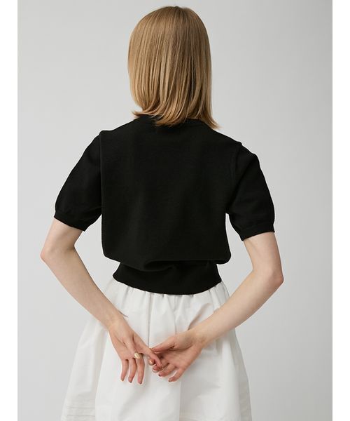 LILY BROWN（リリーブラウン）の「[L.B CANDY STOCK] ビジューエンブロイダリーニットトップ（ニット/セーター・レディース・ブラック/グレー/アイボリー・F）」の11枚目の写真