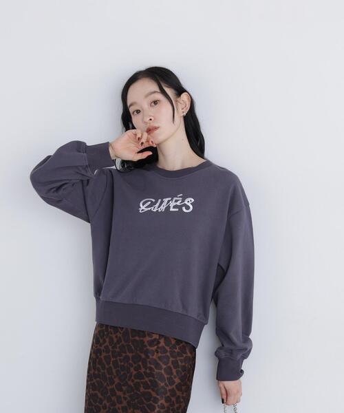 N.(N. Natural Beauty Basic)(エヌエヌナチュラルビューティーベーシック)の「ロゴ刺繍スエット(スウェット・レディース・グレー系その他/ホワイト系その他・FREE)」の8枚目の写真