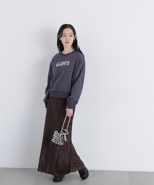 N.(N. Natural Beauty Basic)(エヌエヌナチュラルビューティーベーシック)の「ロゴ刺繍スエット(スウェット・レディース・グレー系その他/ホワイト系その他・FREE)」の9枚目の写真