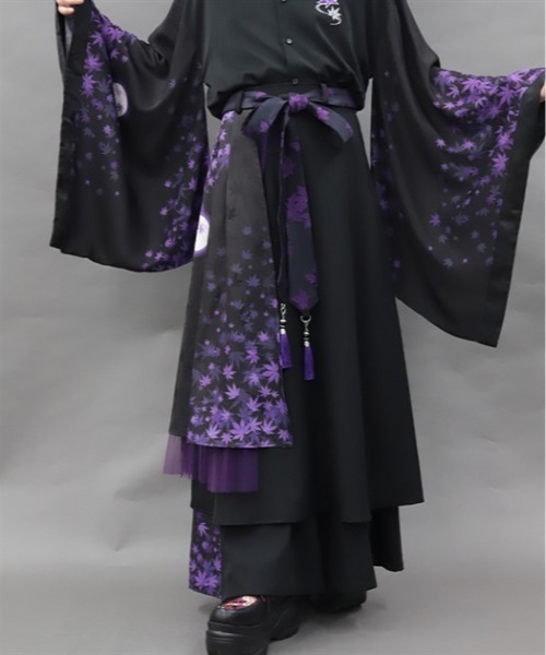 REZEN(リゼン)の「紅葉×月アシメスカート(スカート・メンズ・ローズ/レッドパープル/キャメル・SMALL/MEDIUM)」の19枚目の写真