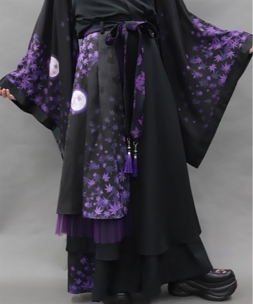 REZEN(リゼン)の「紅葉×月アシメスカート(スカート・メンズ・ローズ/レッドパープル/キャメル・SMALL/MEDIUM)」の22枚目の写真