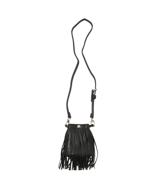 ROSE BUD(ローズバッド)の「FRINGE POCKET CHARM(ボディバッグ/ウエストポーチ・レディース・ブラック・ONE SIZE)」の7枚目の写真