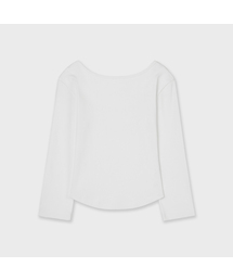 リバーシブル7分袖Tシャツ ホワイト