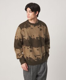 ＜GRAMICCI＞スプラッター クルーネック ニット