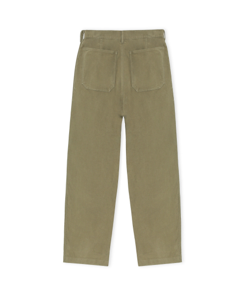 BROWNYARD(ブラウンヤード)の「モールスキン フレンチワークパンツ、カーキ(その他パンツ・メンズ・その他・6/5/4/3)」の2枚目の写真