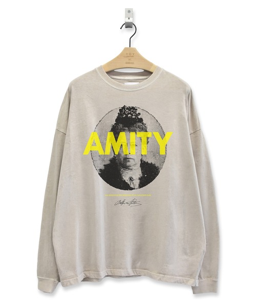 STOF（ストフ）の「PIGMENT-DYED L/S TEE（AMITY）（Tシャツ/カットソー・メンズ・ホワイト/ブラック/ベージュ・L/M/S）」の3枚目の写真