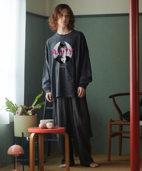 STOF（ストフ）の「PIGMENT-DYED L/S TEE（AMITY）（Tシャツ/カットソー・メンズ・ホワイト/ブラック/ベージュ・L/M/S）」の16枚目の写真