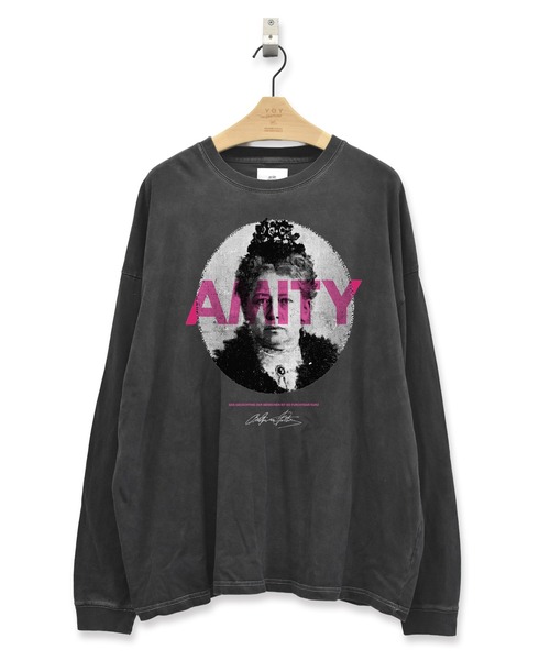 STOF（ストフ）の「PIGMENT-DYED L/S TEE（AMITY）（Tシャツ/カットソー・メンズ・ホワイト/ブラック/ベージュ・L/M/S）」の6枚目の写真