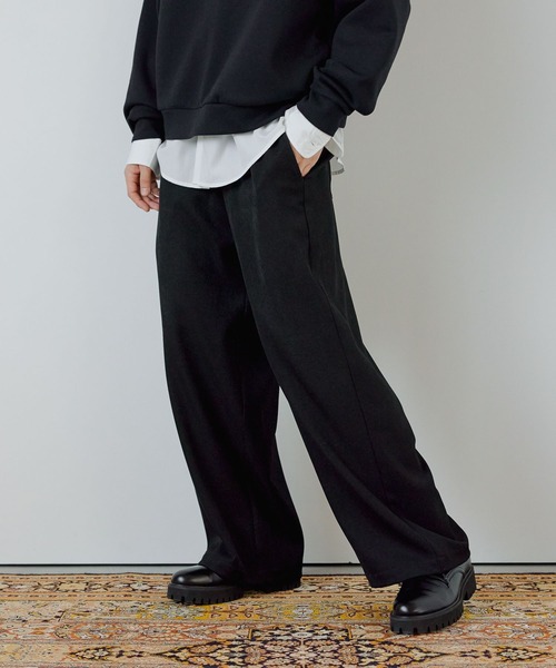LAKOLE(ラコレ)の「ブラッシュイージーワイドパンツ / 1047158(その他パンツ・メンズ・グレー/ブラック/ブラウン系その他/グレー系その他・LARGE/MEDIUM)」の6枚目の写真