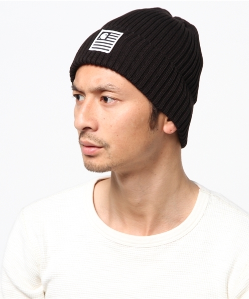 Carhartt WIP（カーハートダブリューアイピー）の「CARHARTT WIP(カーハート) / State Rib Beanie / I020257（ニットキャップ/ビーニー・メンズ・ホワイト/ブラック・FREE）」の6枚目の写真