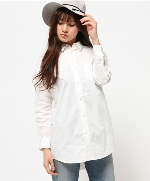 MOUSSY（マウジー）の「BIG SILHOUETTE OVER SH（シャツ/ブラウス・レディース・カーキ/ホワイト系その他/ホワイト・FREE）」の14枚目の写真