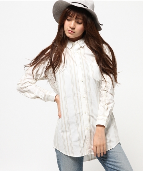 MOUSSY（マウジー）の「BIG SILHOUETTE OVER SH（シャツ/ブラウス・レディース・カーキ/ホワイト系その他/ホワイト・FREE）」の15枚目の写真