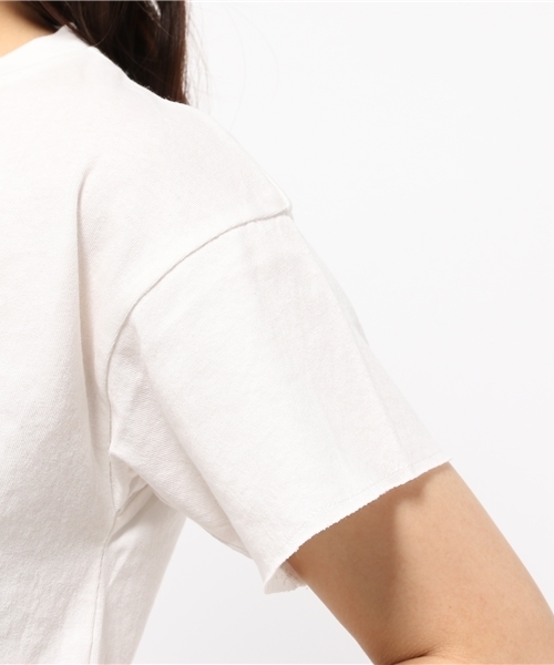 Denime（ドゥニーム）の「スソフリンジＴシャツ（Tシャツ/カットソー・レディース・ブルー/ピンク/ホワイト・FREE）」の8枚目の写真