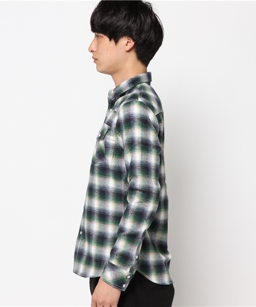 JACKROSE（ジャックローズ）の「フラップライトネルチェックWTシャツ（シャツ/ブラウス・メンズ・グリーン/レッド・L/M）」の3枚目の写真