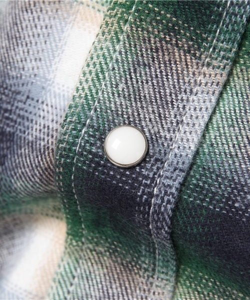 JACKROSE（ジャックローズ）の「フラップライトネルチェックWTシャツ（シャツ/ブラウス・メンズ・グリーン/レッド・L/M）」の8枚目の写真