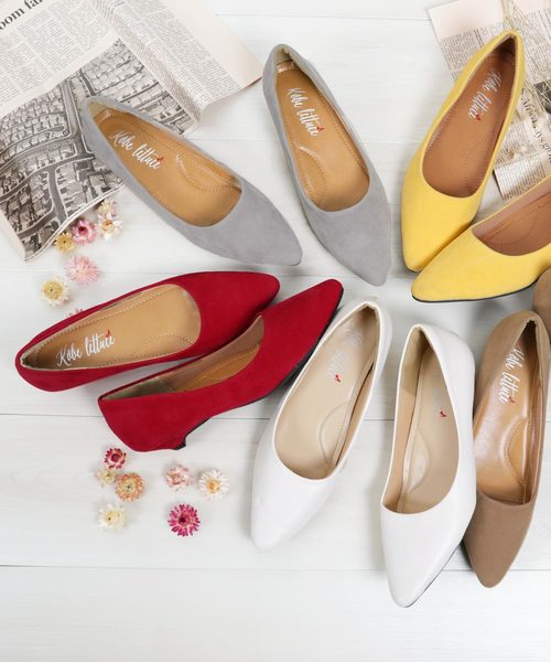 KOBE LETTUCE(コウベレタス)の「3cmヒールクッションポインテッドトゥパンプス(パンプス・レディース・ワイン/レッド系その他/ブラック系その他3/ピンク系その他/ブラック系その他2/ベージュ系その他/ベージュ系その他2/キャメル/マスタード/ダークベージュ/ネイビー/ブラック系その他/ピンク系その他2/グレー系その他/ホワイト系その他/サックスブルー/グリーン/ライトベージュ/ピンク系その他3/ラベンダー/レンガ/プラム/レモンイエロー/ベージュ系その他3/パイソン・S/M/LL/L/SS/XL/XS)」の6枚目の写真