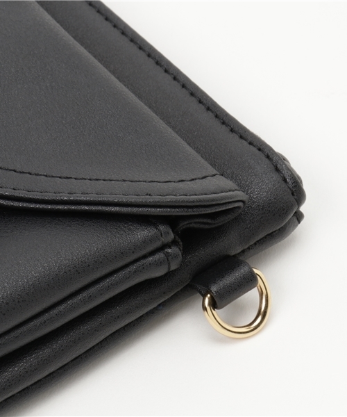 WEGO(ウィゴー)の「WEGO/2WAYレターポケットクラッチバッグ(クラッチバッグ・レディース・ホワイト/ブラック/インディゴブルー・FREE)」の5枚目の写真