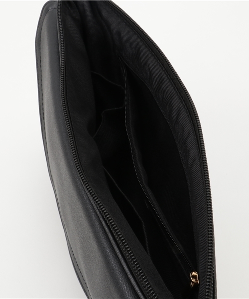 WEGO(ウィゴー)の「WEGO/2WAYレターポケットクラッチバッグ(クラッチバッグ・レディース・ホワイト/ブラック/インディゴブルー・FREE)」の7枚目の写真