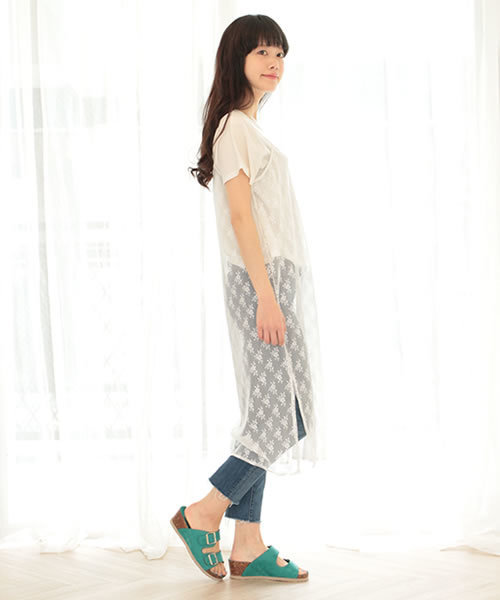 SESTO（セスト）の「ふわふわクッション入り。ウエッジタイプのダブルストラップコンフォートスポーツサンダル（サンダル・レディース・ブラック系その他/ターコイズブルー/イエロー/ピンクベージュ/レッド/ホワイト/ライトグレー/ピンク/ブラック/グレー系その他・M/LL/S/3L/L）」の7枚目の写真