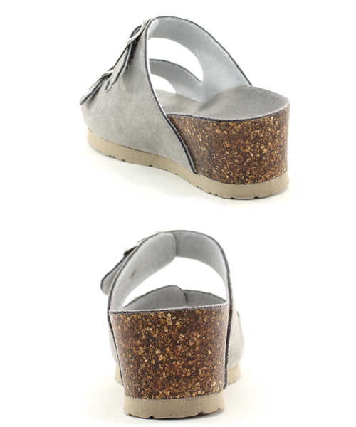 SESTO（セスト）の「ふわふわクッション入り。ウエッジタイプのダブルストラップコンフォートスポーツサンダル（サンダル・レディース・ブラック系その他/ターコイズブルー/イエロー/ピンクベージュ/レッド/ホワイト/ライトグレー/ピンク/ブラック/グレー系その他・M/LL/S/3L/L）」の19枚目の写真