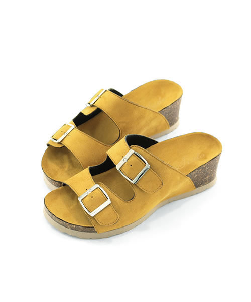 SESTO（セスト）の「ふわふわクッション入り。ウエッジタイプのダブルストラップコンフォートスポーツサンダル（サンダル・レディース・ブラック系その他/ターコイズブルー/イエロー/ピンクベージュ/レッド/ホワイト/ライトグレー/ピンク/ブラック/グレー系その他・M/LL/S/3L/L）」の15枚目の写真