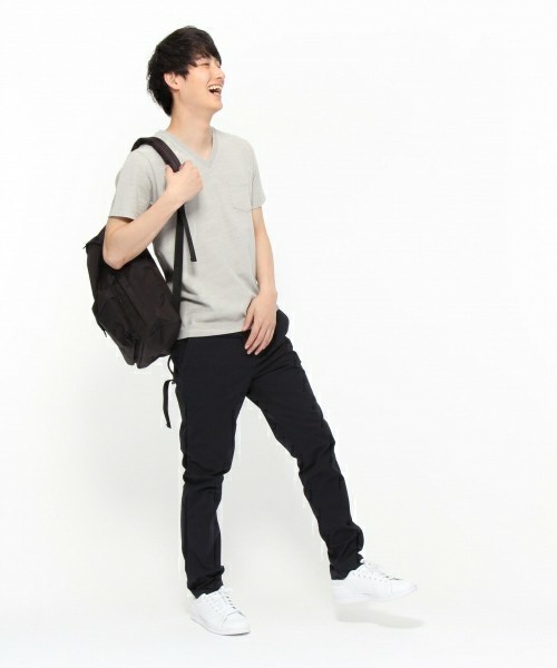 LAKOLE（ラコレ）の「【撥水】ストレッチツイルチノパンツ / LAKOLE（チノパンツ・メンズ・ライトベージュ/ブラック/ネイビー/ホワイト・29inch/30inch/31inch）」の4枚目の写真