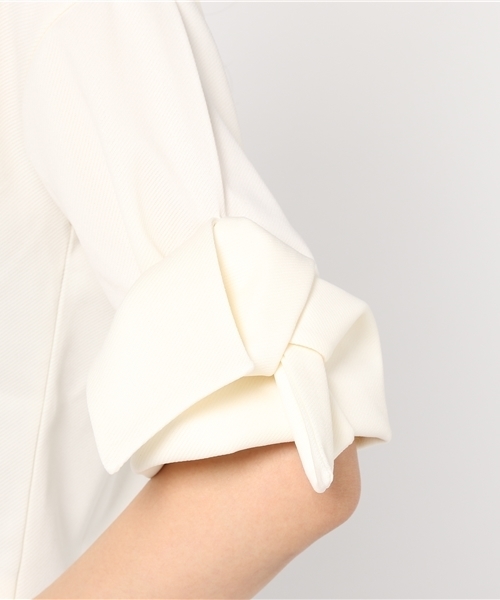 laboratory work(ラボラトリーワーク)の「袖リボンプルオーバー(Tシャツ/カットソー・レディース・ホワイト/ブラック/サックスブルー・MEDIUM)」の8枚目の写真