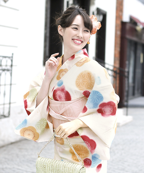 bonheur saisons（ボヌールセゾン）の「浴衣3点セット （浴衣＋帯＋下駄）「bonheur saisons/ボヌールセゾン」（浴衣・レディース・ダークネイビー/ホワイト/ネイビー/ブルー/ブルー系その他/ホワイト系その他2/ホワイト系その他3/ホワイト系その他4/ホワイト系その他5/ブルー系その他2・FREE）」の4枚目の写真