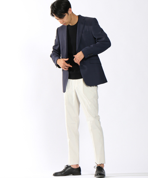 ABAHOUSE（アバハウス）の「サッカーストライプ パッカブルパンツ（スラックス・メンズ・ベージュ/ネイビー・46/44/48/50）」の11枚目の写真