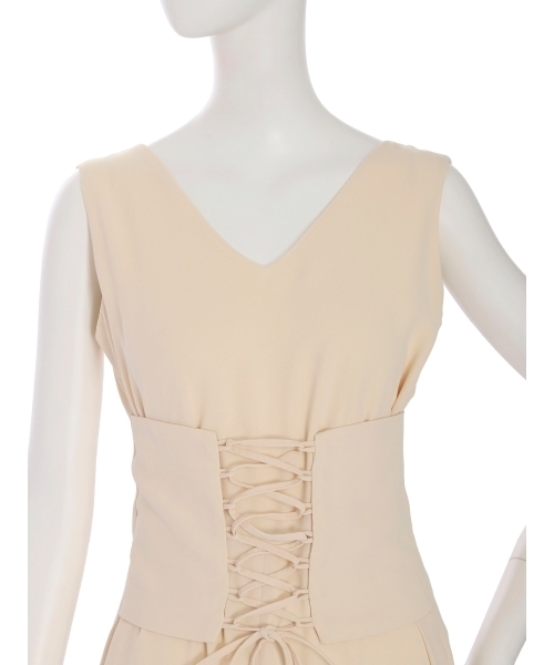 MURUA（ムルーア）の「コルセットオールインワン（サロペット/オーバーオール・レディース・アイボリー/ブラック/ブラウン・2/1）」の10枚目の写真