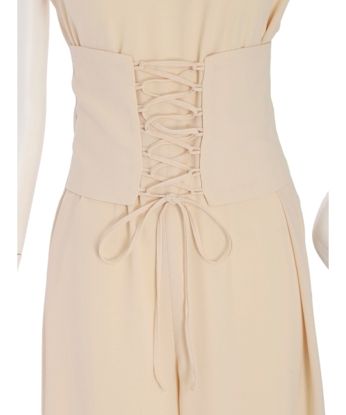 MURUA（ムルーア）の「コルセットオールインワン（サロペット/オーバーオール・レディース・アイボリー/ブラック/ブラウン・2/1）」の11枚目の写真