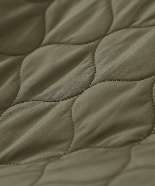 CUBE SUGAR（キューブシュガー）の「中綿キルト ミリタリージャケット（ミリタリージャケット・レディース・ネイビー/カーキ・M）」の14枚目の写真